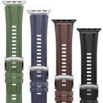 アップルウォッチ バンド Apple Watch 49mm S11 46mm 45/44/42mm 高品質 FKM ラバー フッ素ゴム ラバー ベルト