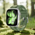 アップルウォッチ バンド Apple Watch 49mm S11 46mm 45/44/42mm 高品質 FKM ラバー フッ素ゴム ラバー ベルト