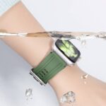 アップルウォッチ バンド Apple Watch 49mm S11 46mm 45/44/42mm 高品質 FKM ラバー フッ素ゴム ラバー ベルト