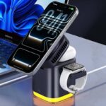 Qi2.2 3in1ワイヤレス充電器 PD25W 快速充電器 Apple watch &Air Pods充電可能 折れ畳式 ワイヤレス充電 スタンド機能 ワイヤレスチャージャー iPhone充電器