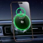 車載ホルダー ワイヤレス充電器 Qi2.2認証 PD25W急速充電 車載ホルダー 冷却ファン内蔵 マグネット式 スマホホルダー 車載充電器 iPhone Android 対応 SKU:AC3302026009 - 画像 (4)