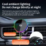 Qi2.2 MagSafe対応 強磁力 車載ホルダー PD25W 快速充電器 Qi2.2 ワイヤレス充電器 MagSafe車載充電器 角度自由調節