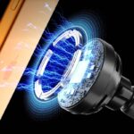 Qi2.2 MagSafe対応 強磁力 車載ホルダー PD25W 快速充電器 Qi2.2 ワイヤレス充電器 MagSafe車載充電器 角度自由調節