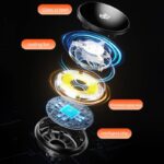 Qi2.2 MagSafe対応 強磁力 車載ホルダー PD25W 快速充電器 Qi2.2 ワイヤレス充電器 MagSafe車載充電器 角度自由調節