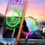 車載ホルダー ワイヤレス充電器 Qi2.2認証 PD25W急速充電 車載ホルダー 冷却ファン内蔵 マグネット式 スマホホルダー 車載充電器 iPhone Android 対応 SKU:AC3302026009 - 画像 (6)