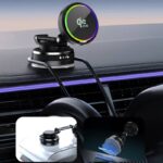 真空吸着式スマホスタンドマグネット式 Qi2.2 ワイヤレス充電対応 25W急速充電 車載ホルダー ワイヤレス充電器 スマホホルダー
