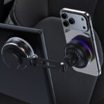 真空吸着式スマホスタンドマグネット式 Qi2.2 ワイヤレス充電対応 25W急速充電 車載ホルダー ワイヤレス充電器 スマホホルダー