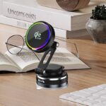 真空吸着式スマホスタンドマグネット式 Qi2.2 ワイヤレス充電対応 25W急速充電 車載ホルダー ワイヤレス充電器 スマホホルダー