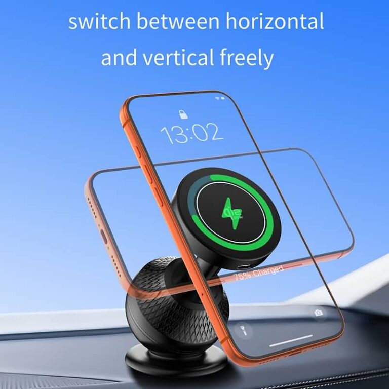 Qi2.2 MagSafe対応 強磁力 車載ホルダー PD25W 快速充電器 Qi2.2 ワイヤレス充電器 MagSafe車載充電器