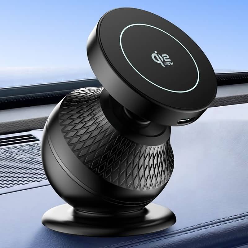 Qi2.2 MagSafe対応 強磁力 車載ホルダー PD25W 快速充電器 Qi2.2 ワイヤレス充電器 MagSafe車載充電器