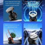 Qi2.2 MagSafe対応 強磁力 車載ホルダー PD25W 快速充電器 Qi2.2 ワイヤレス充電器 MagSafe車載充電器