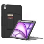iPad Air 11 (2025）背面型ケース スタンド機能 PC+TPU アップル アイパッド 背面型ケース カバー iPad ケース iPad 11th 2025 ケース