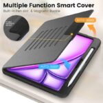 iPad Air 11 (2025）背面型ケース スタンド機能 PC+TPU アップル アイパッド 背面型ケース カバー iPad ケース iPad 11th 2025 ケース