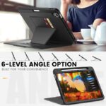 iPad Air 11 (2025）背面型ケース スタンド機能 PC+TPU アップル アイパッド 背面型ケース カバー iPad ケース iPad 11th 2025 ケース