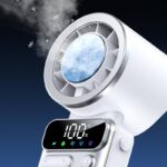 扇風機 ハンディファン 冷却プレート 卓上扇風機 5段階調整可能 瞬間冷却 バッテリー容量