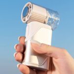 2026 new 扇風機 ハンディファン 冷却プレート 卓上扇風機 5段階調整可能 瞬間冷却 バッテリー容量 4000mAh 手持ち扇風機付ポータブル扇風機
