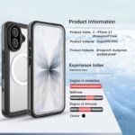 iPhone17 shellbox PC+TPU+PETケース magsafe対応ケース iPhone17 pro 防水カバー IPX68防水 TPUケース 全面保護