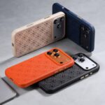 iPhone17 合成革 背面型 ケース