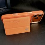 iPhone17 合成革 背面型 ケース magsafe対応ケース