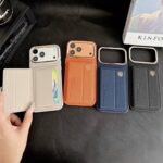 iPhone17 合成革 背面型 ケース magsafe対応ケース