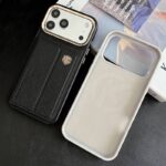 iPhone17 合成革 背面型 ケース magsafe対応ケース