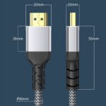 8K対応 HDMIケーブル HDMI2.1対応 ケーブル 編み込み 高耐久タイプ ゲームにも最適 超高速伝送