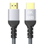 8K対応 HDMIケーブル HDMI2.1対応 ケーブル 編み込み 高耐久タイプ ゲームにも最適 超高速伝送