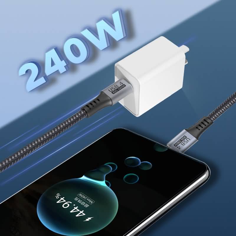 USB4 対応 ケーブル USB 4.0 ケーブル 40Gpbs 240W 充電対応 USB4 Thunderbolt 4 USB-C 互換対応 1m/1.5m ケーブル