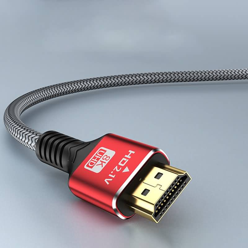 8K対応 HDMIケーブル HDMI2.1対応 ケーブル 編み込み 高耐久タイプ ゲームにも最適 超高速伝送 8K@60Hz 1m/1.5m/1.8m/2m/3m