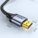8K対応 HDMIケーブル HDMI2.1対応 ケーブル 編み込み 高耐久タイプ