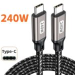 PD240W Type-c to Type-c ケーブル 充電コード 1m/1.5m/2m iphone17 USB充電ケーブル Type-Cケーブル タイプc ケーブル