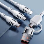 PD240W 3in2マルチ充電ケーブル USB 充電ケーブル ライトニング ケーブル 1.3m/2.0m 急速充電対応 ケーブル