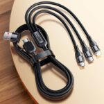 PD240W 3in2マルチ充電ケーブル USB 充電ケーブル ライトニング ケーブル 1.3m/2.0m 急速充電対応 ケーブル