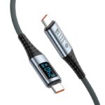 USB4 ケーブル PD240W対応 2m/1.2m/1.5m Type-C 8K 60Hz ケーブル LEDデジタル電源表示 Type-c ケーブル