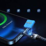 USB4 ケーブル PD240W対応 2m/1.2m/1.5m Type-C 8K 60Hz ケーブル LEDデジタル電源表示 Type-c ケーブル