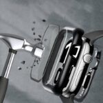 ガラス付き両面保護 アップルウォッチカバー 360°前後全面保護 アルミガラスケース