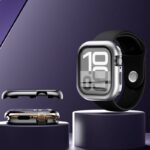 ガラス付き両面保護 アップルウォッチカバー 360°前後全面保護 アルミガラスケース