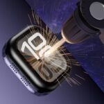 ガラス付き両面保護 アップルウォッチカバー 360°前後全面保護 アルミガラスケース