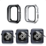 ガラス付き両面保護 アップルウォッチカバー  360°前後全面保護  アルミガラスケース  42mm 46mm   apple watch カバー  全2色 SKU:AC04102026009 - Image 4