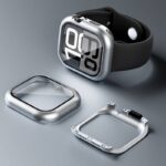 ガラス付き両面保護 アップルウォッチカバー 360°前後全面保護 アルミガラスケース