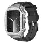 アップルウォッチ バンド Apple watch 46mm 一体型バンド メタル ケース 保護ケース 一体型 高級 Apple Watch 9/8/7/6/SE【44/45mm通用】