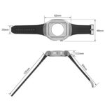 アップルウォッチ バンド Apple watch 46mm 一体型バンド メタル ケース 保護ケース 一体型 高級 Apple Watch 9/8/7/6/SE【44/45mm通用】