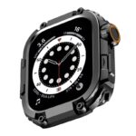 AppleWatch S11/S10 42/46mm アップルウォッチ 専用 ケース TPU+亜鉛合金 構造 AppleWatch 46mm 保護ケース 着装まま充電可能