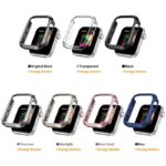 Apple watch ケース PC バンパーケース apple watch カバー アップルウォッチ カバー 42mm 46mm 40mm 44mm 41mm 45mm 赤ボタン／オレンジボタン