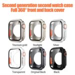 アップルウォッチカバー 360°前後全面保護 apple watch カバー 42mm 46mm 40mm 44mm 41mm 45mmシリーズ a
