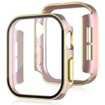 アップルウォッチカバー 両色仕様 全面保護 アップルウォッチカバ- apple watch カバー 42mm 46mm 40mm 44mm 41mm 45mmシリーズ