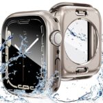 アップルウォッチカバー 360°前後全面保護 アップルウォッチカバー 防水 仕様 apple watch カバー 42mm 46mm 40mm 44mm 41mm 45mmシリーズ apple watch カバー