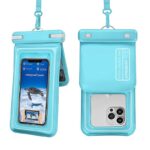 防水ポーチ スマホ防水 ケース IPX8防水規格 PVC製 携帯防水ケース 完全防水ケース 7.5インチまで対応