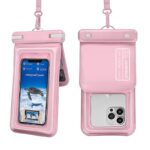 防水ポーチ スマホ防水 ケース IPX8防水規格 PVC製 携帯防水ケース 完全防水ケース 7.5インチまで対応
