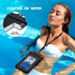 防水ポーチ スマホ防水 ケース IPX8防水規格 PVC製 携帯防水ケース 完全防水ケース 7.5インチまで対応